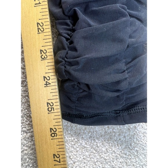 Savage X Fenty Ruche Hour Leggings NWT Full Black Sport Mesh Activewear Small S - Picture 7 of 7